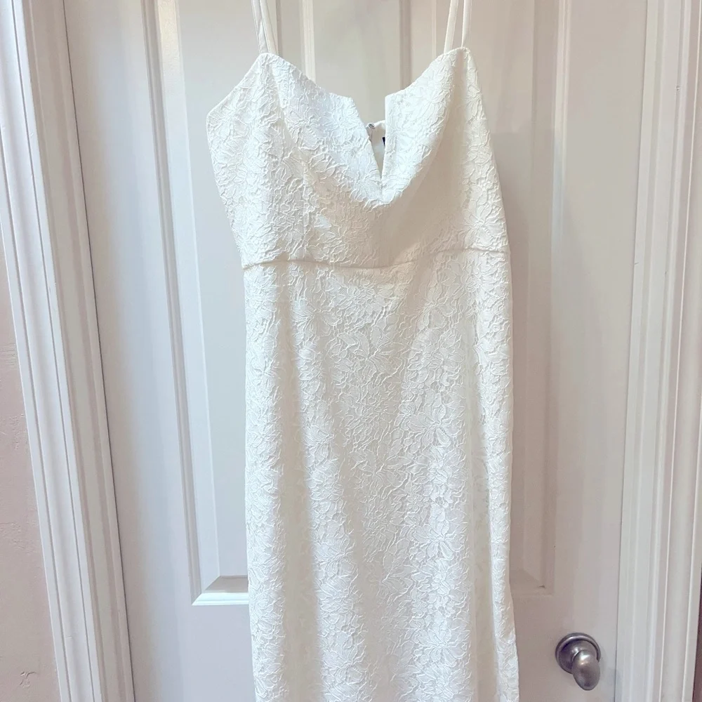 White midi lace dress - Picture 2 of 7
